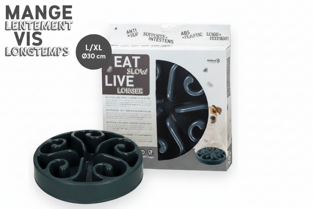 Gamelle anti-glouton pour chien
